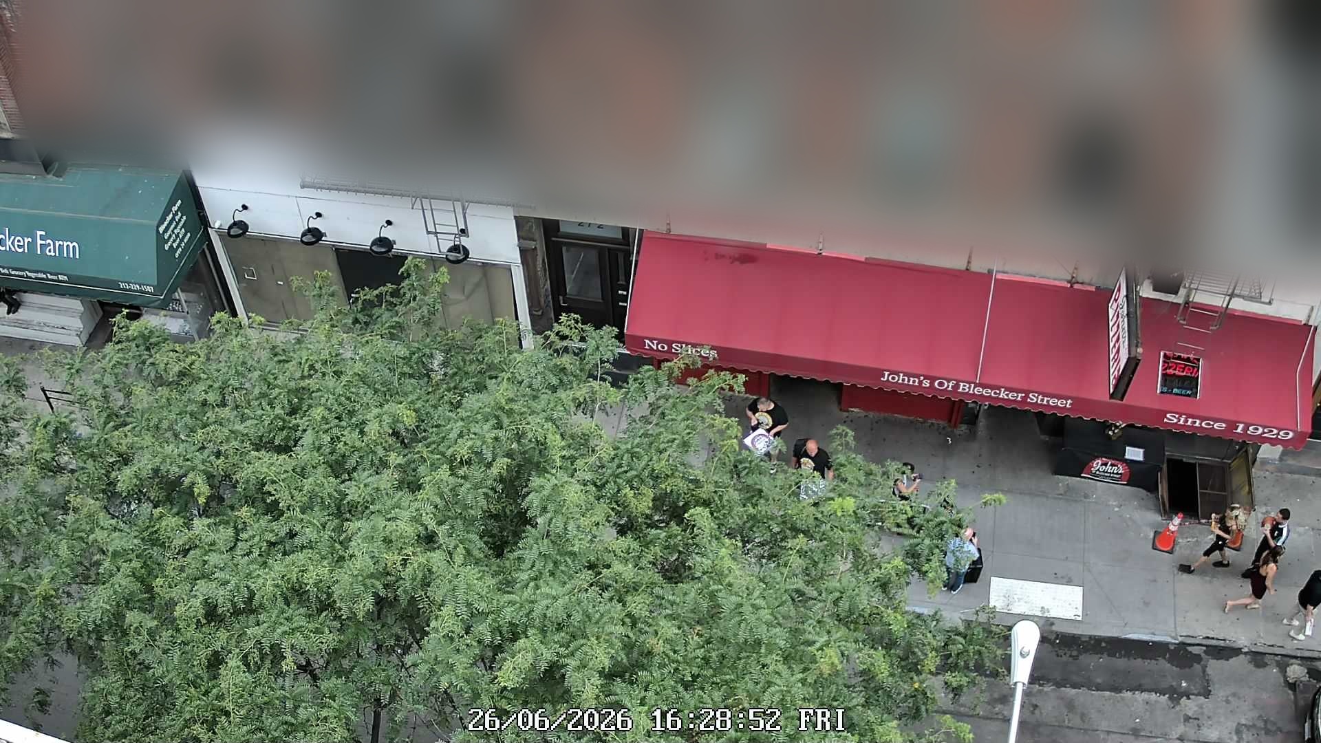 John's of Bleecker Street wait time — live line camera