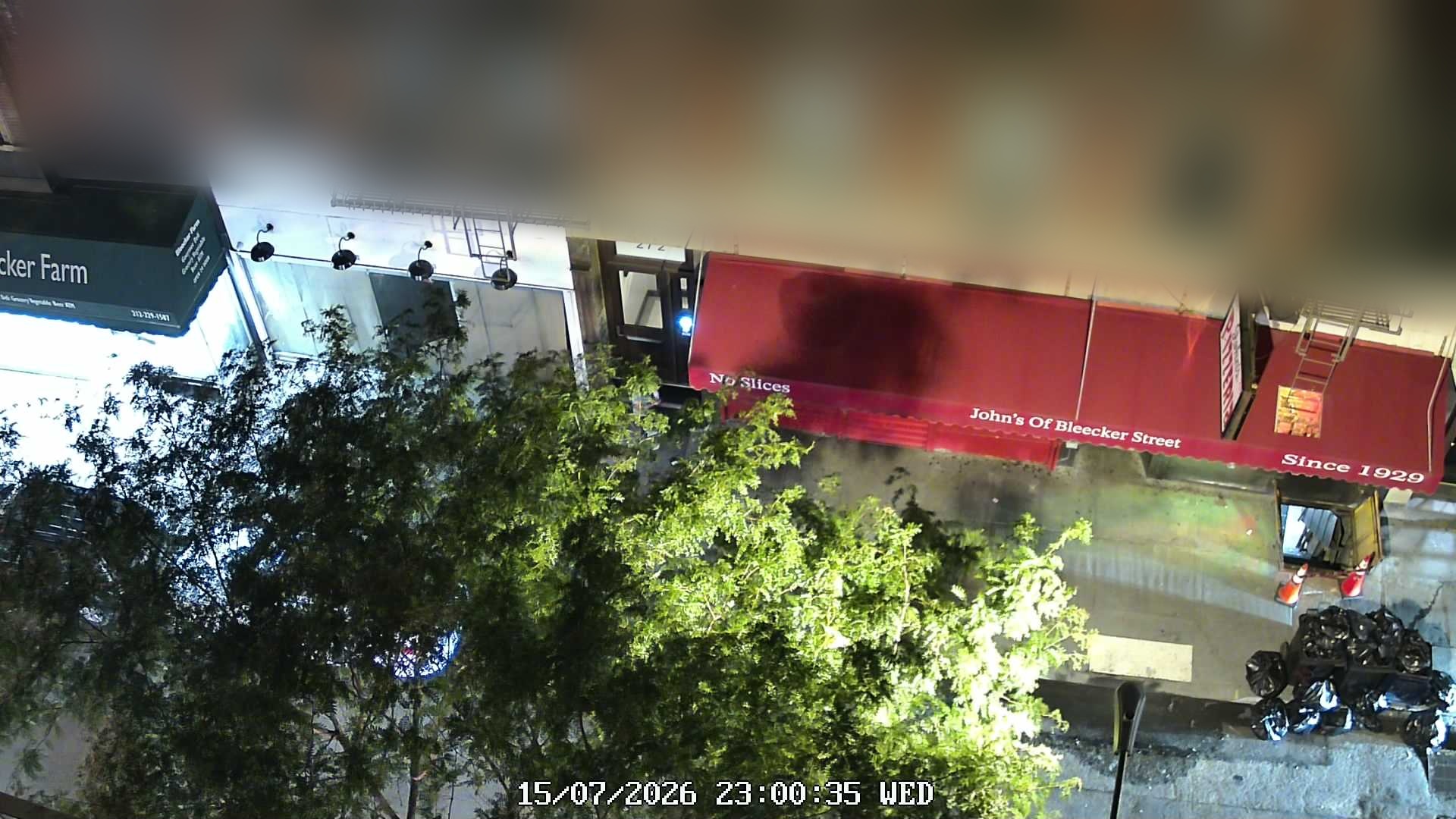 John's of Bleecker Street live line camera