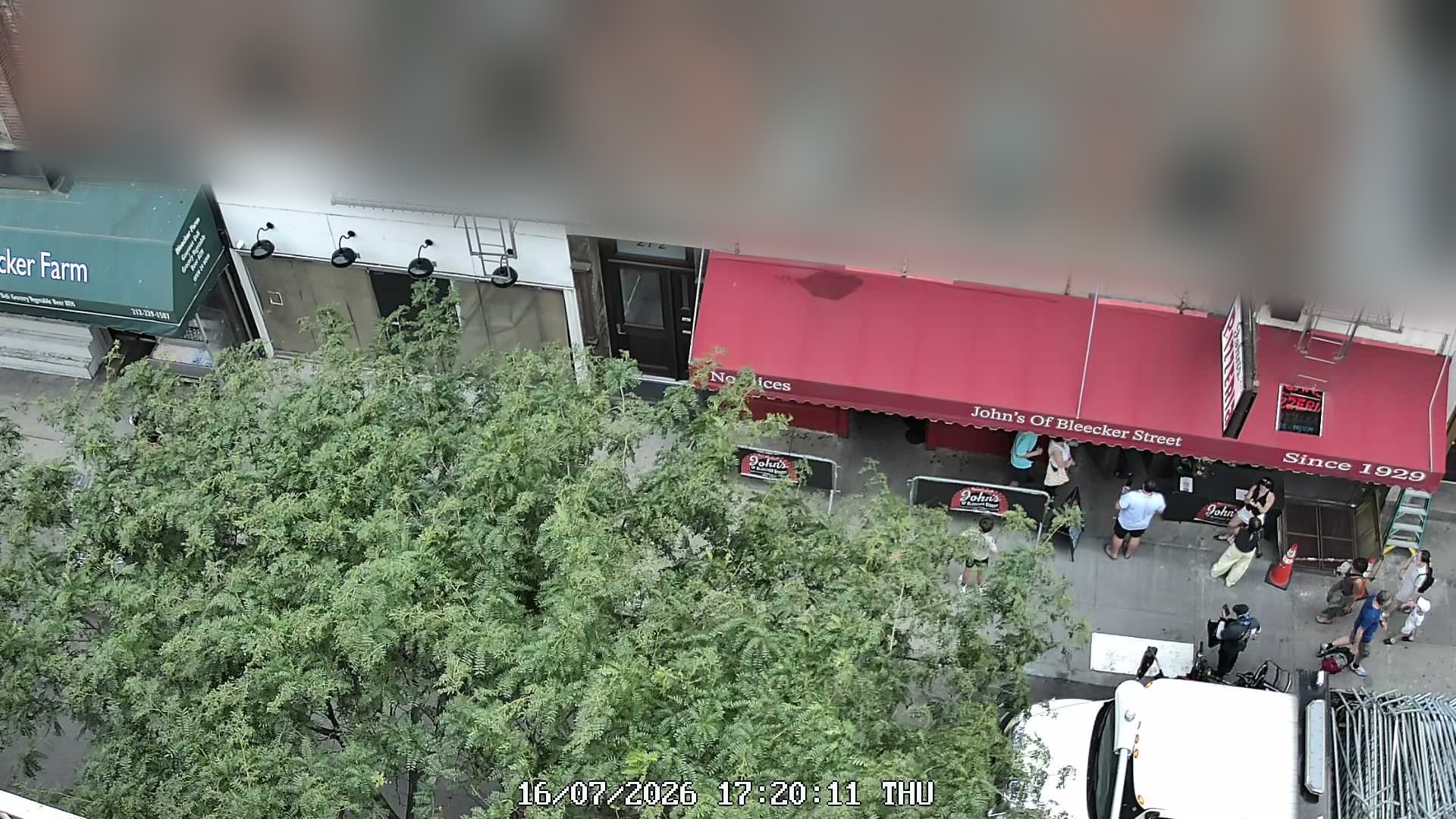 John's of Bleecker Street live line camera