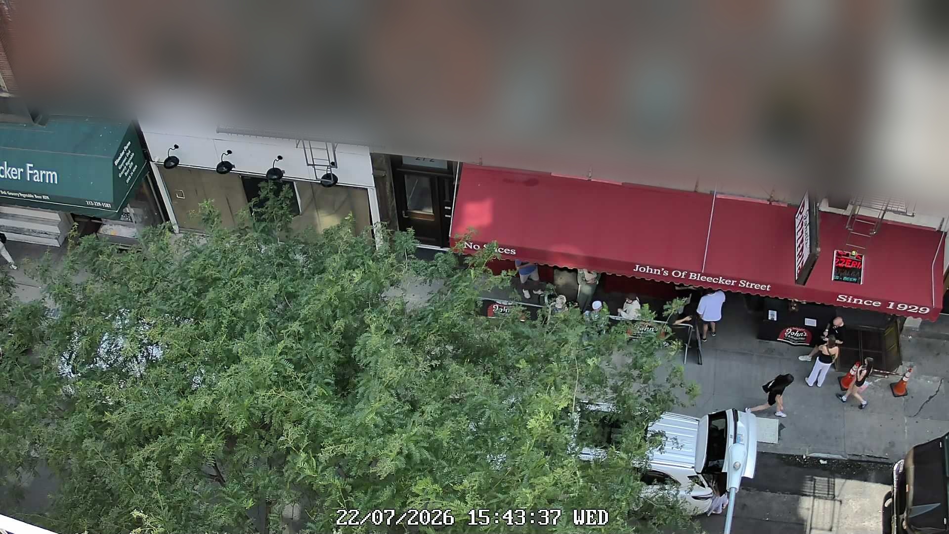 John's of Bleecker Street live line camera