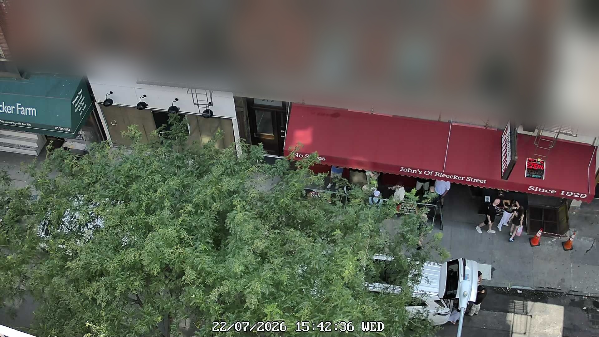 John's of Bleecker Street live line camera