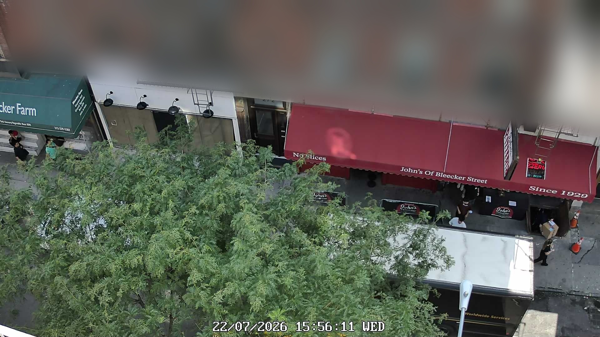 John's of Bleecker Street live line camera