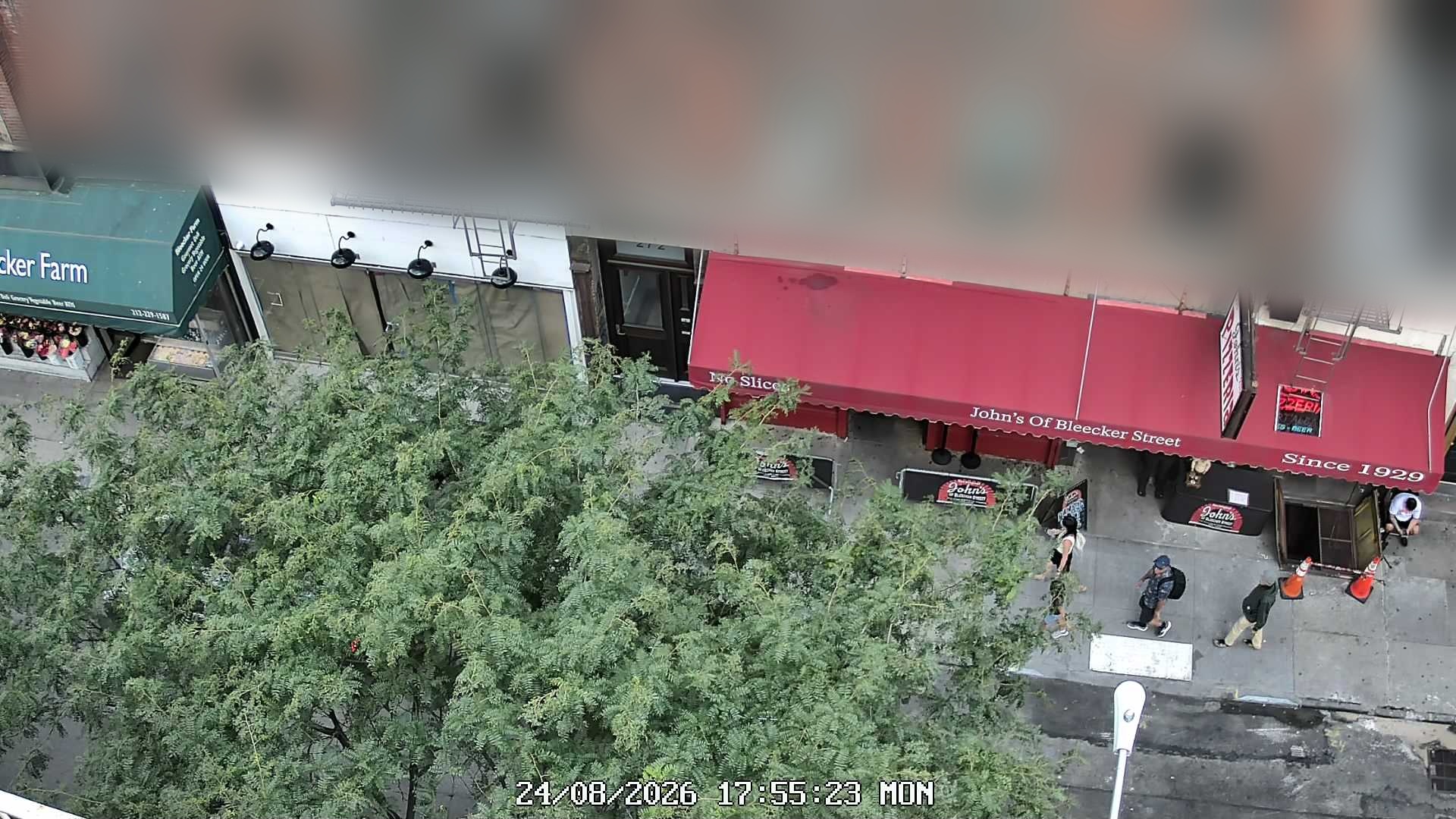 John's of Bleecker Street live line camera