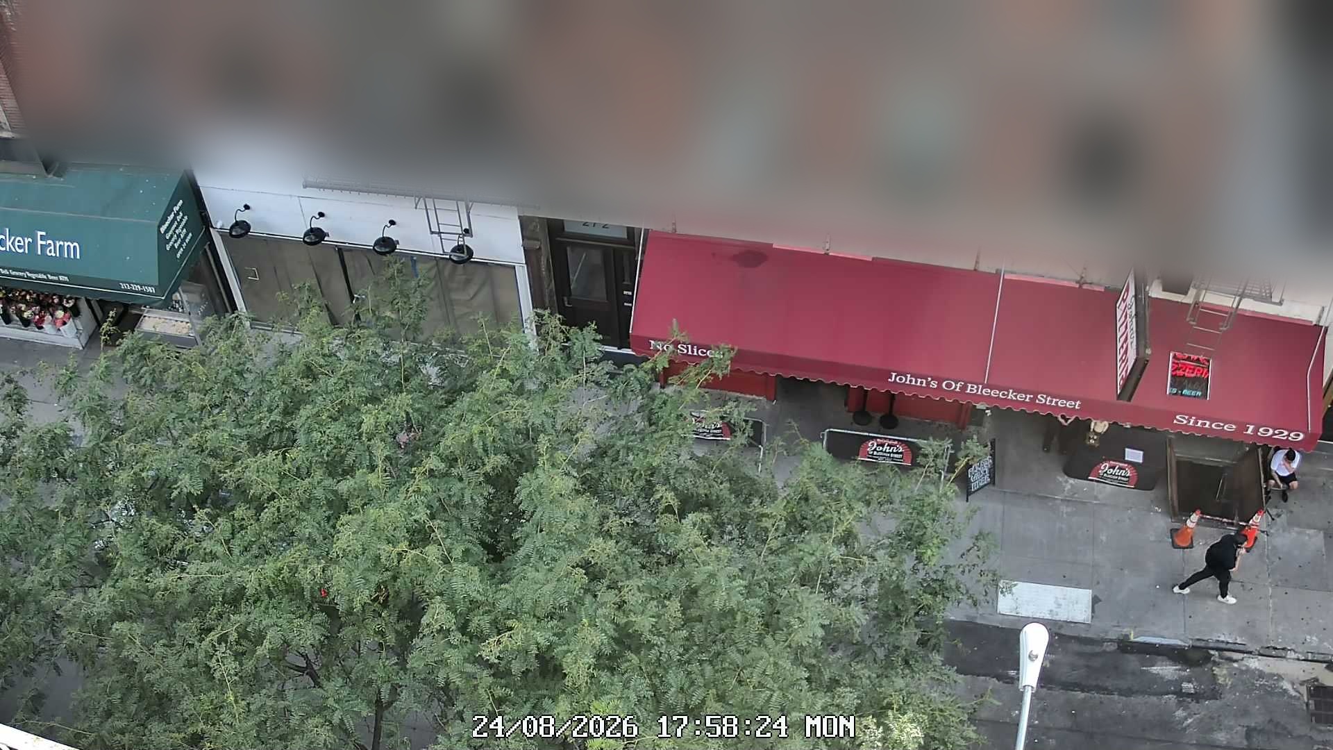 John's of Bleecker Street live line camera