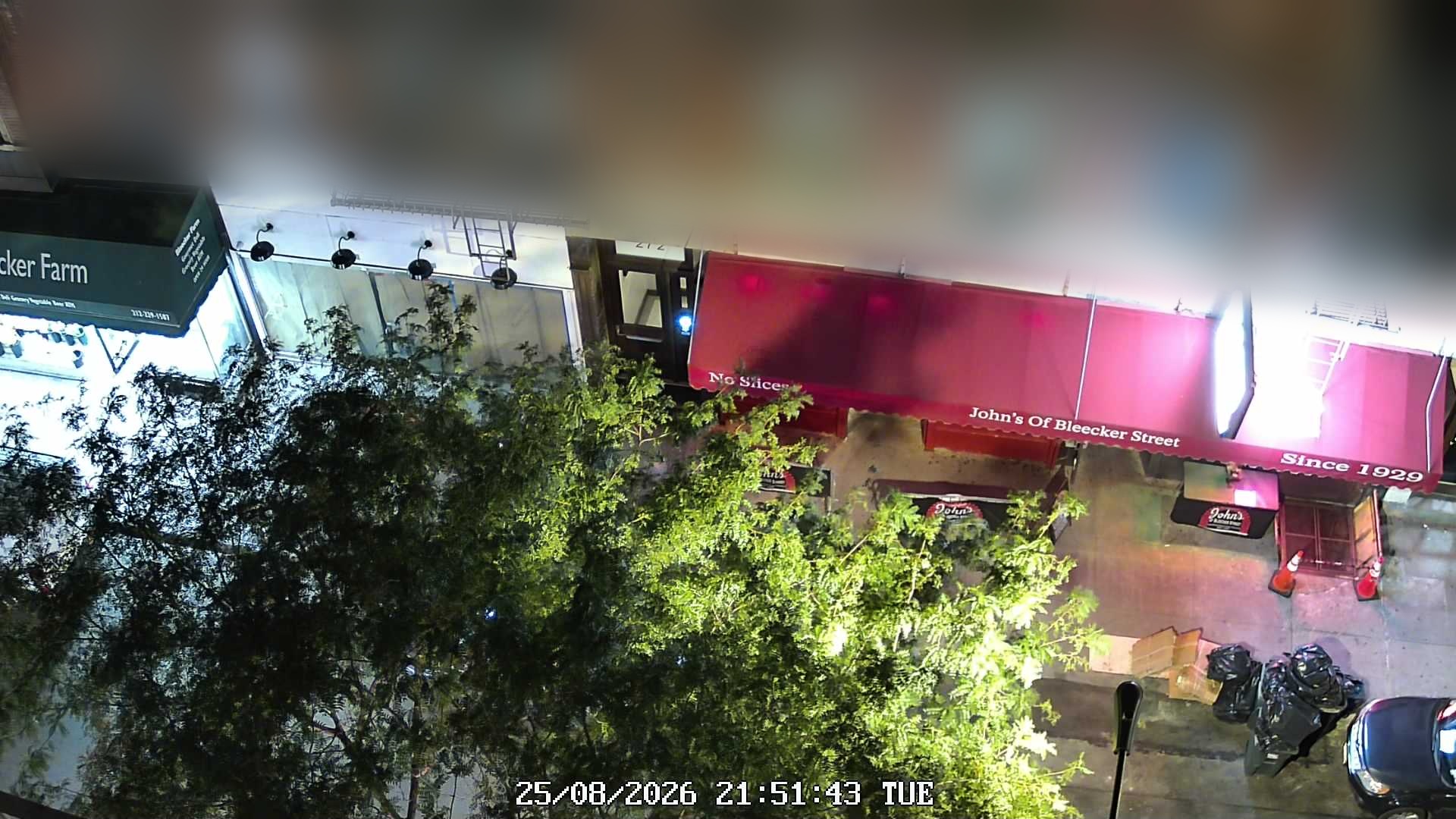 John's of Bleecker Street live line camera