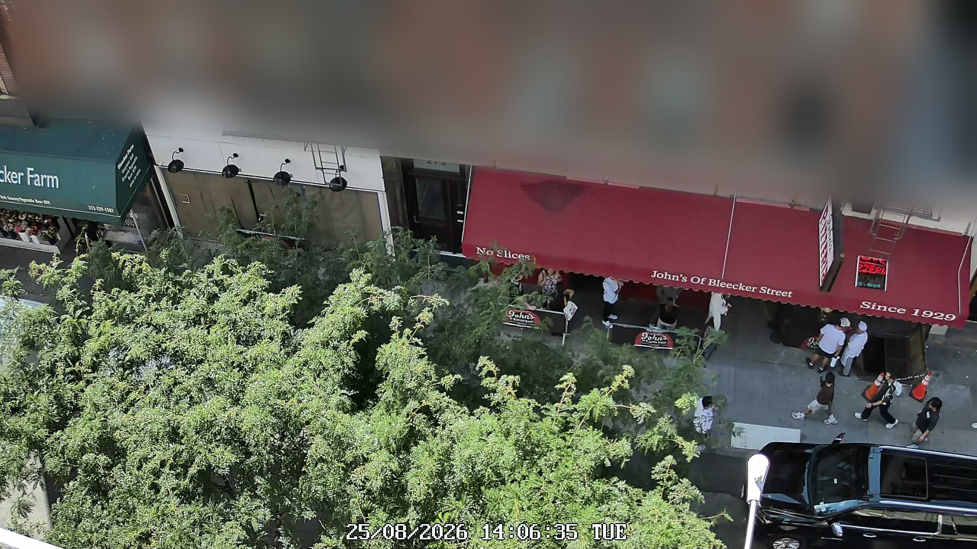 John's of Bleecker Street live line camera