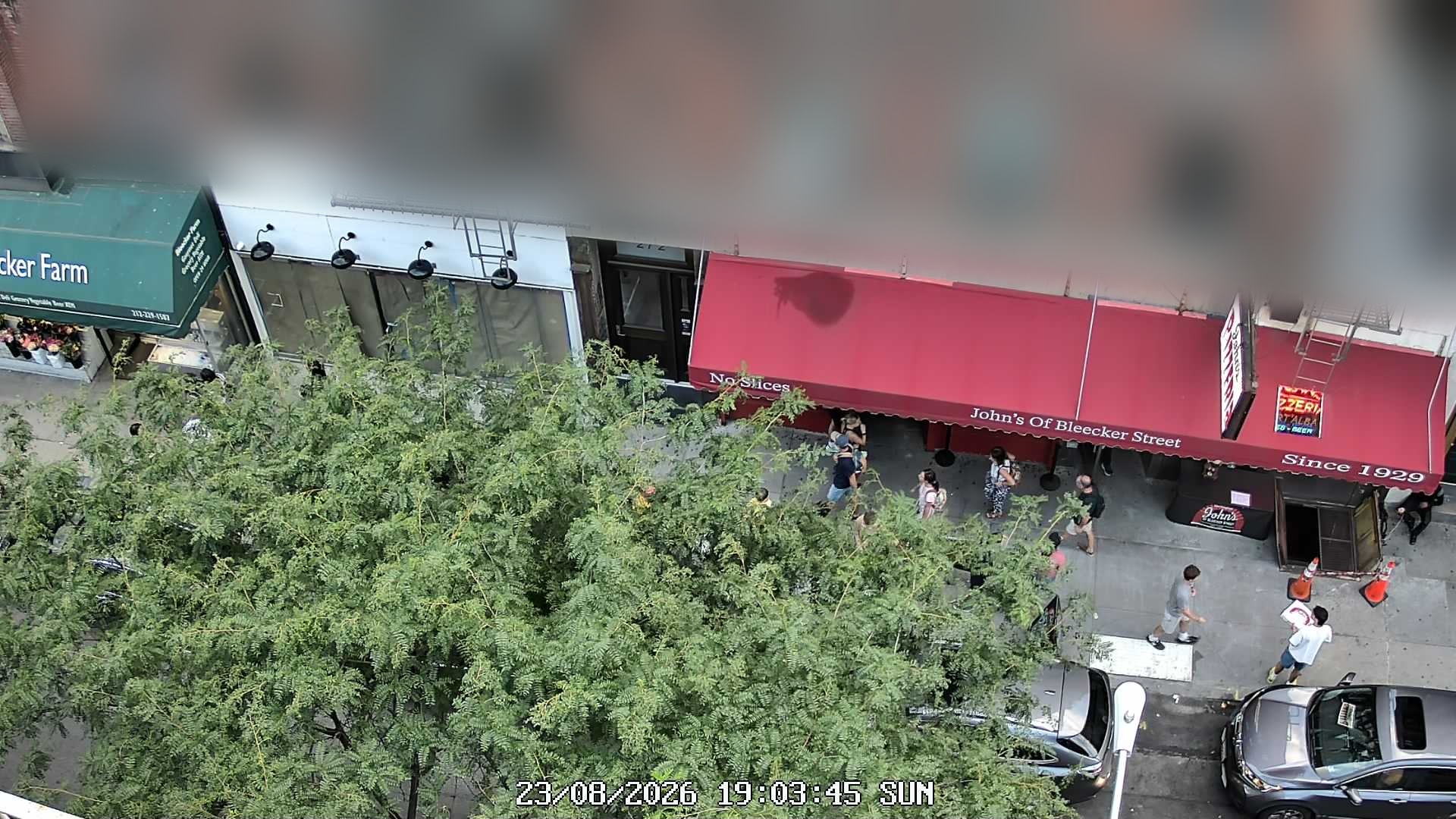 John's of Bleecker Street live line camera