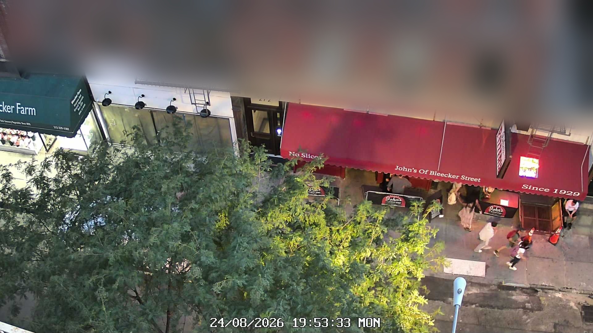 John's of Bleecker Street live line camera