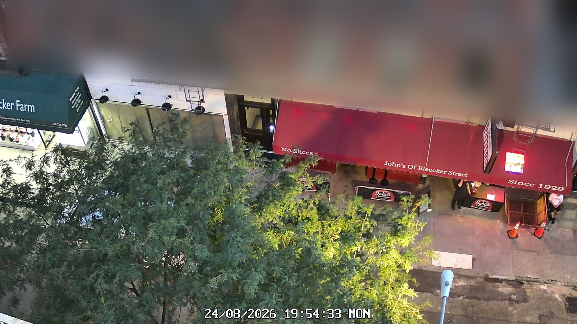 John's of Bleecker Street live line camera