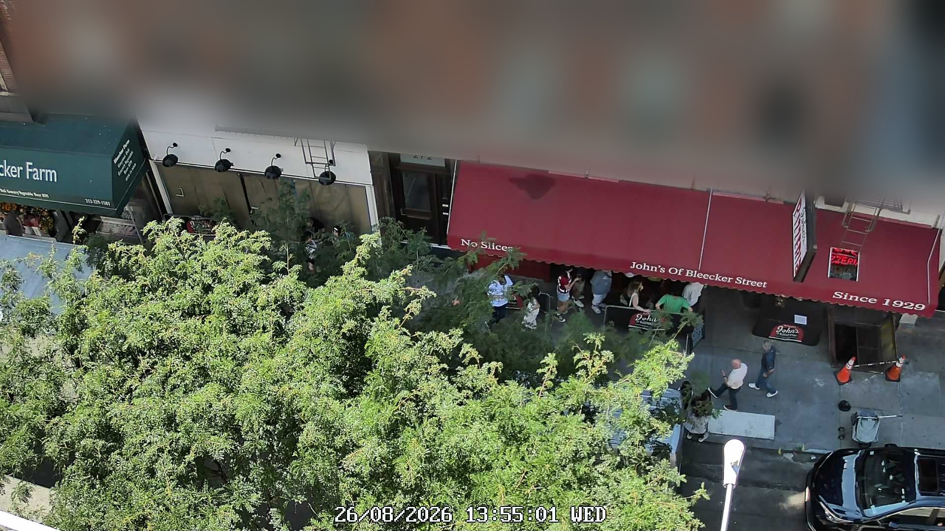 John's of Bleecker Street live line camera