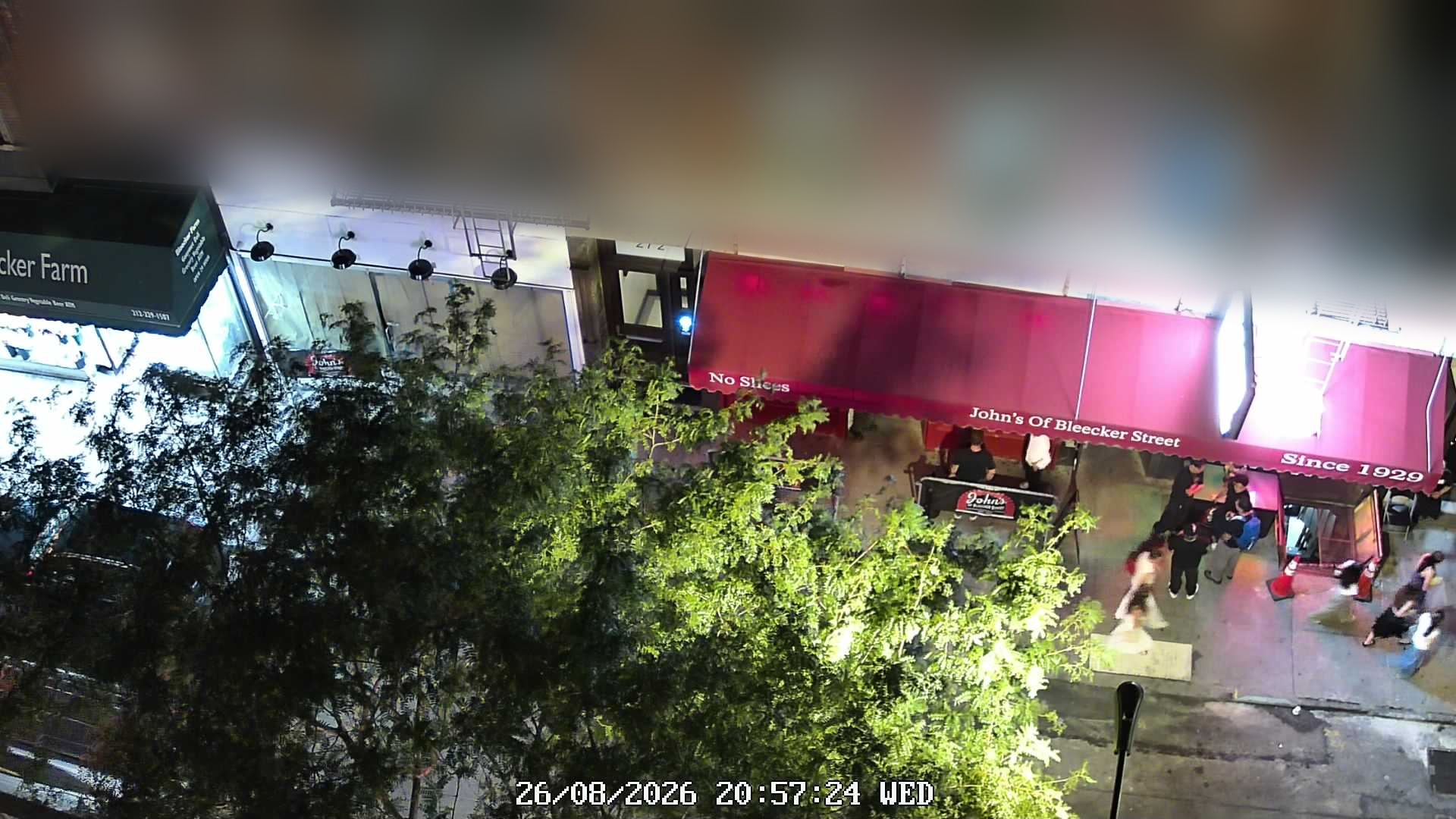John's of Bleecker Street live line camera
