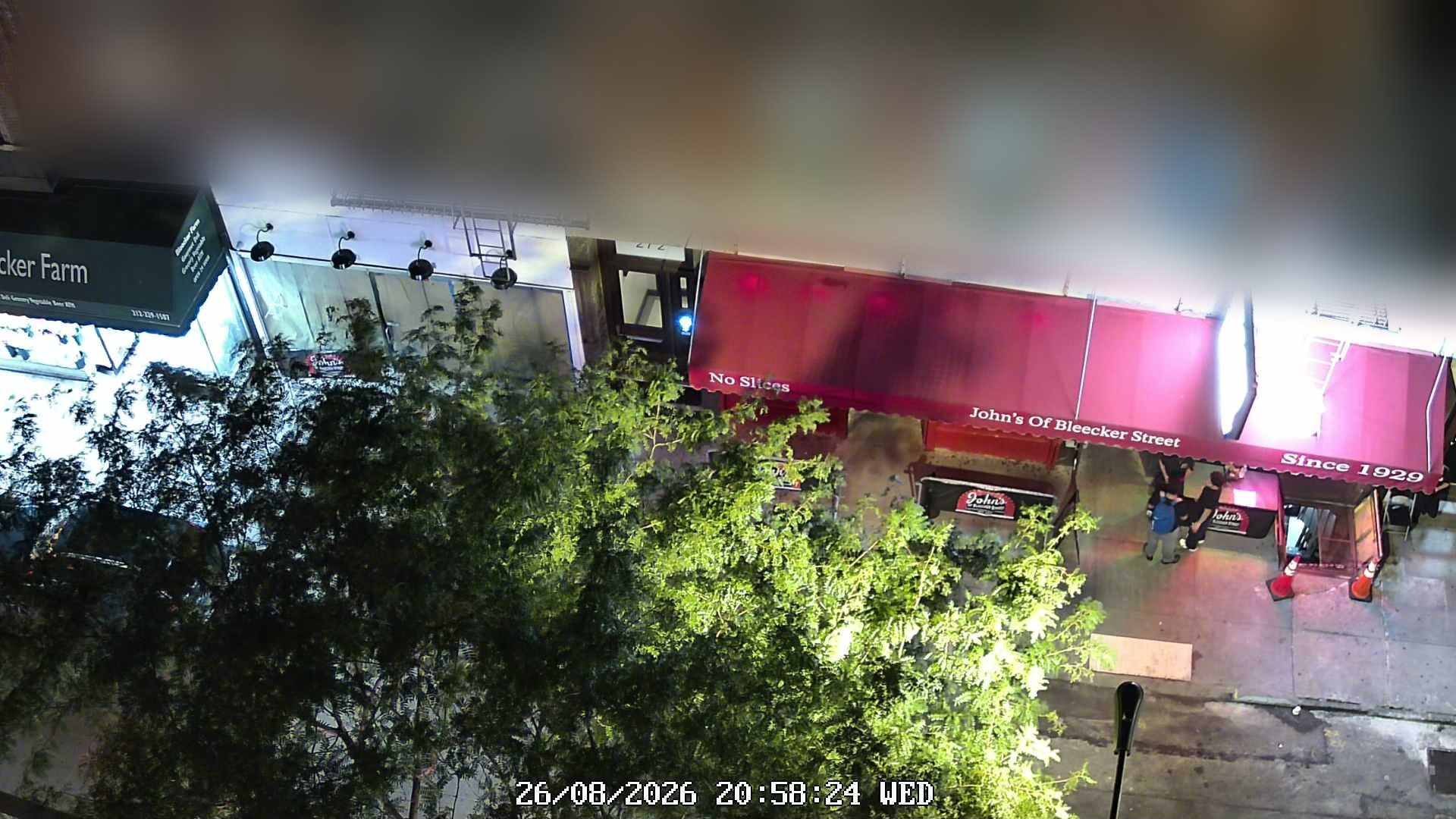 John's of Bleecker Street live line camera