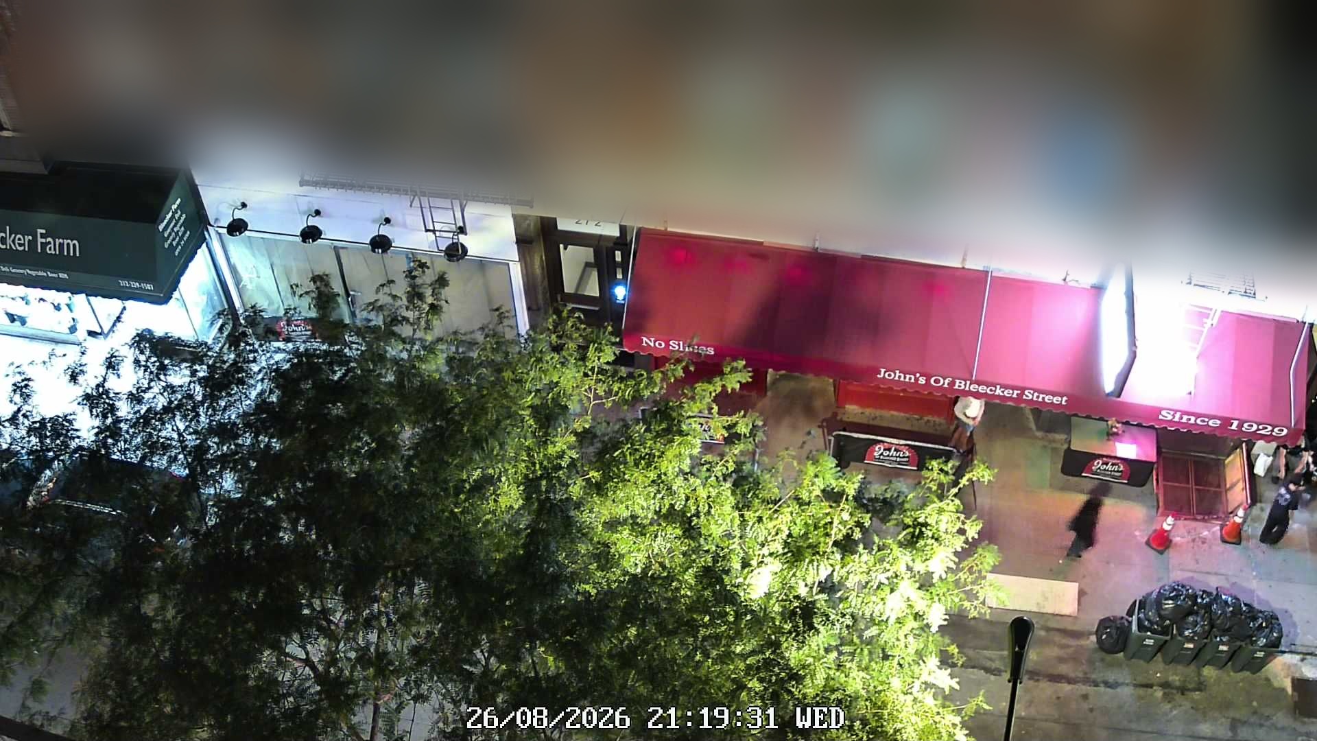 John's of Bleecker Street live line camera