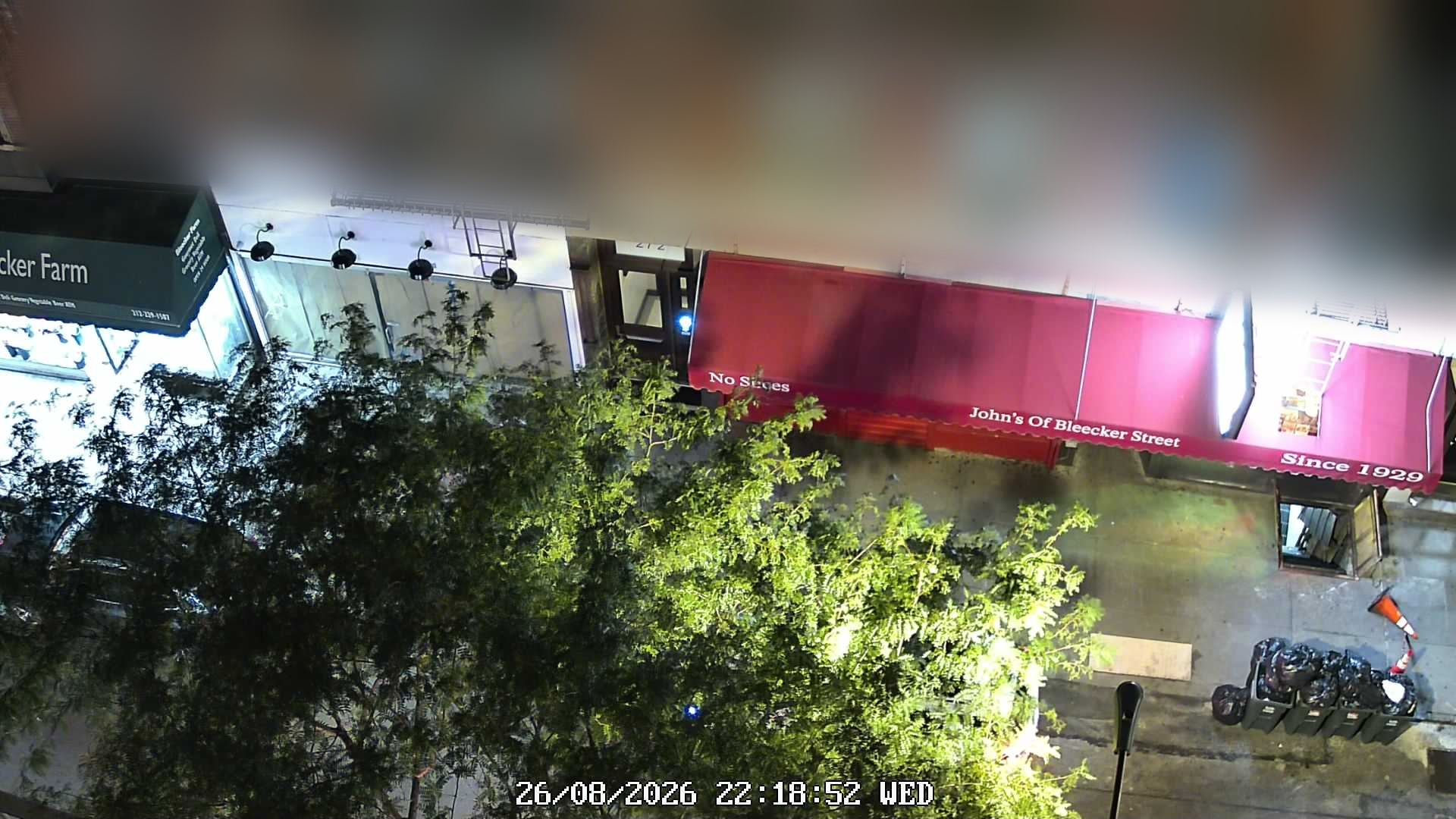 John's of Bleecker Street live line camera