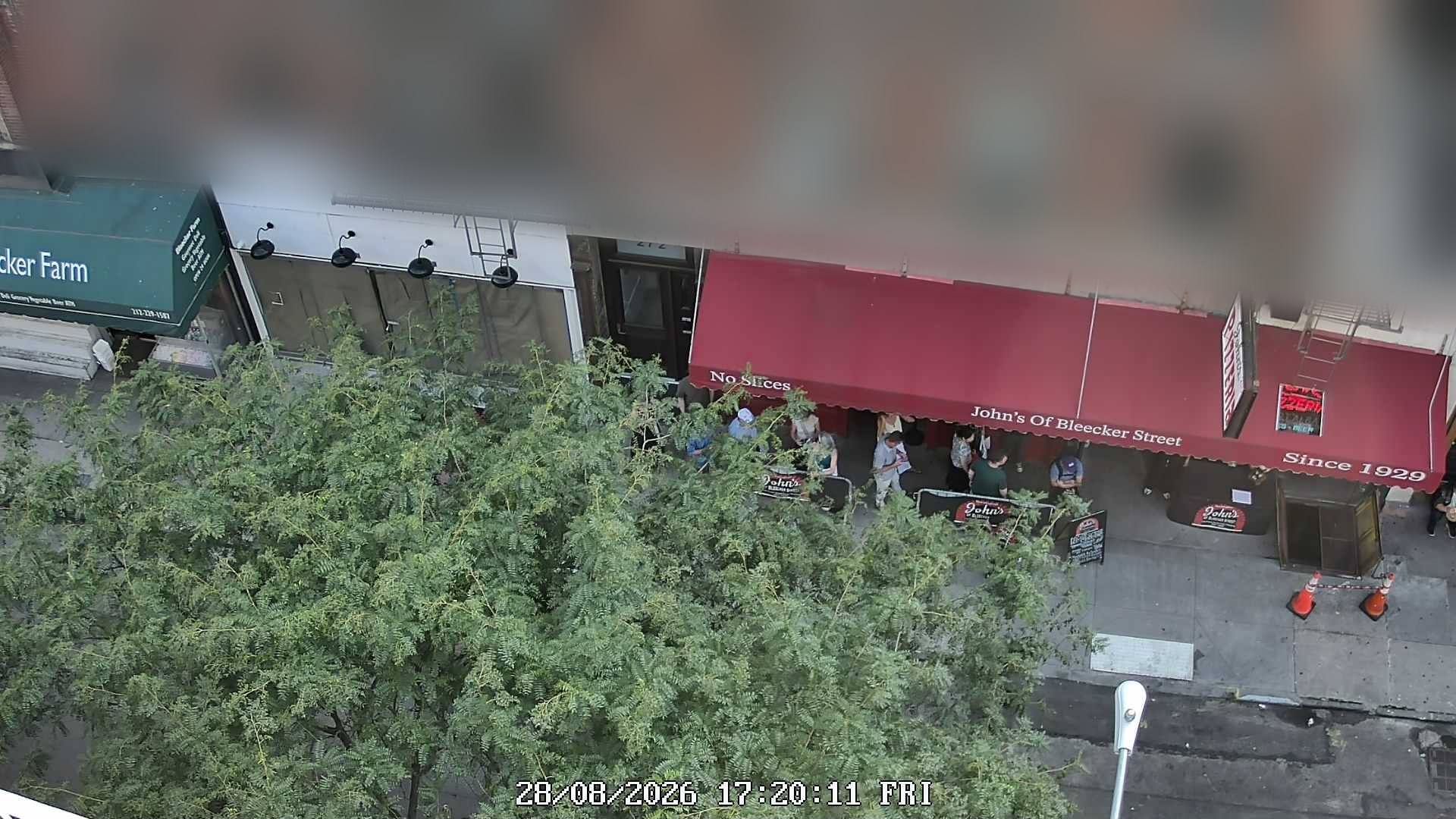 John's of Bleecker Street wait time — live line camera