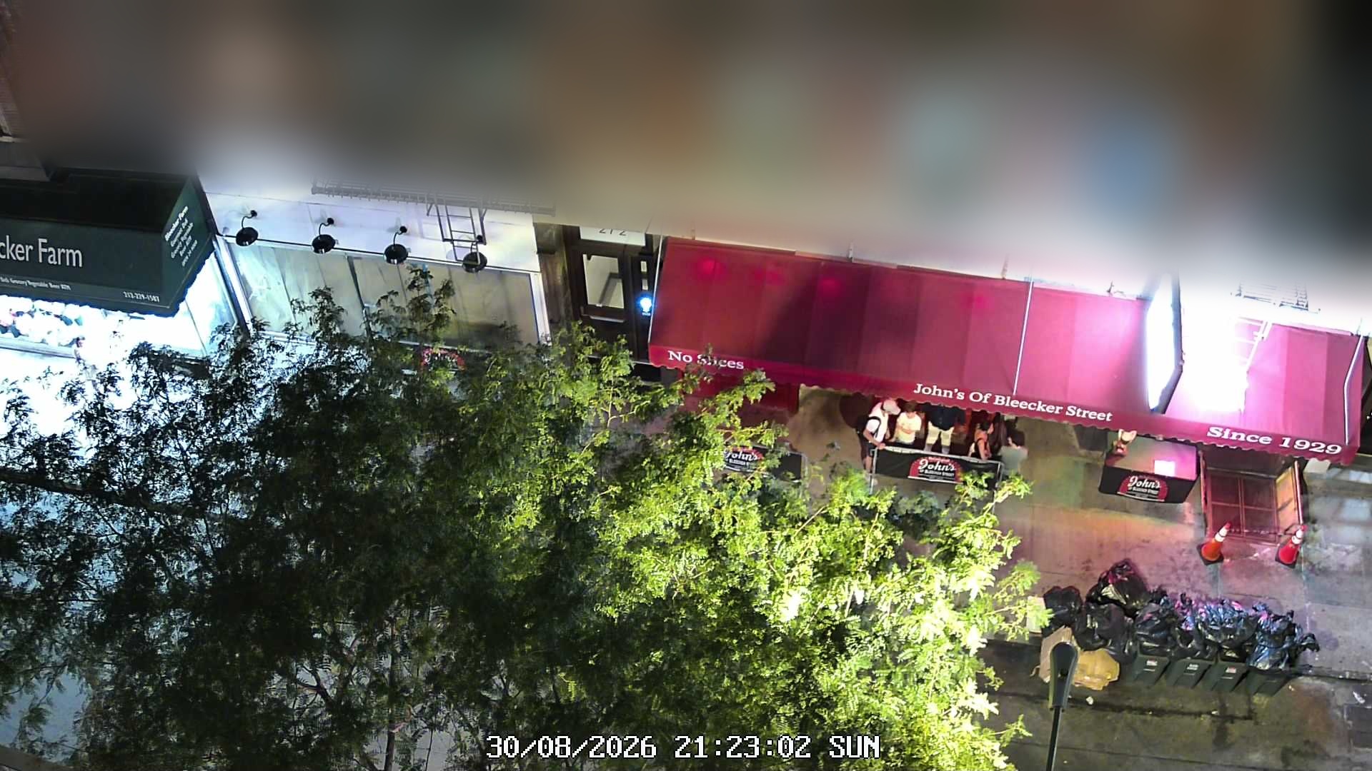 John's of Bleecker Street live line camera