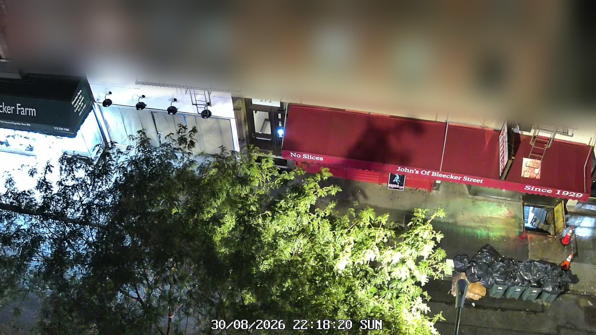John's of Bleecker Street live line camera