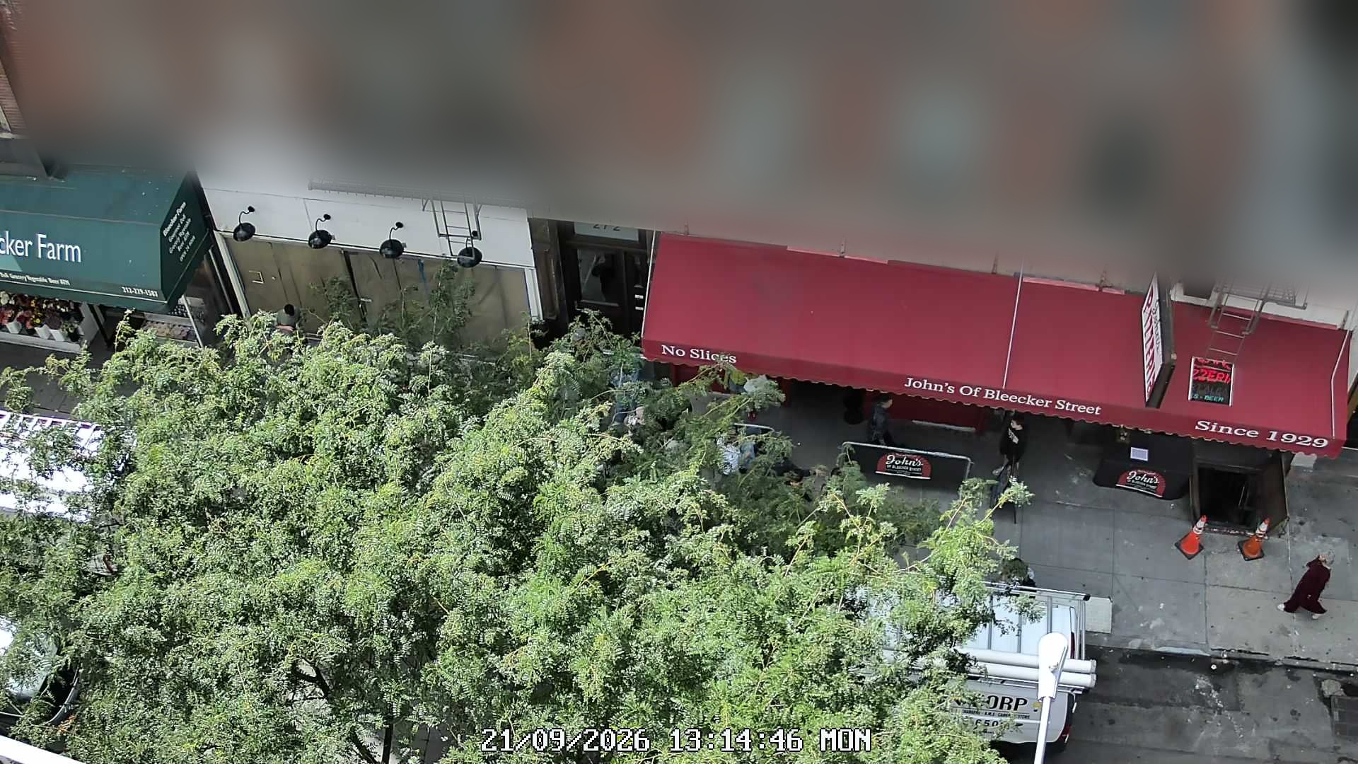 John's of Bleecker Street live line camera