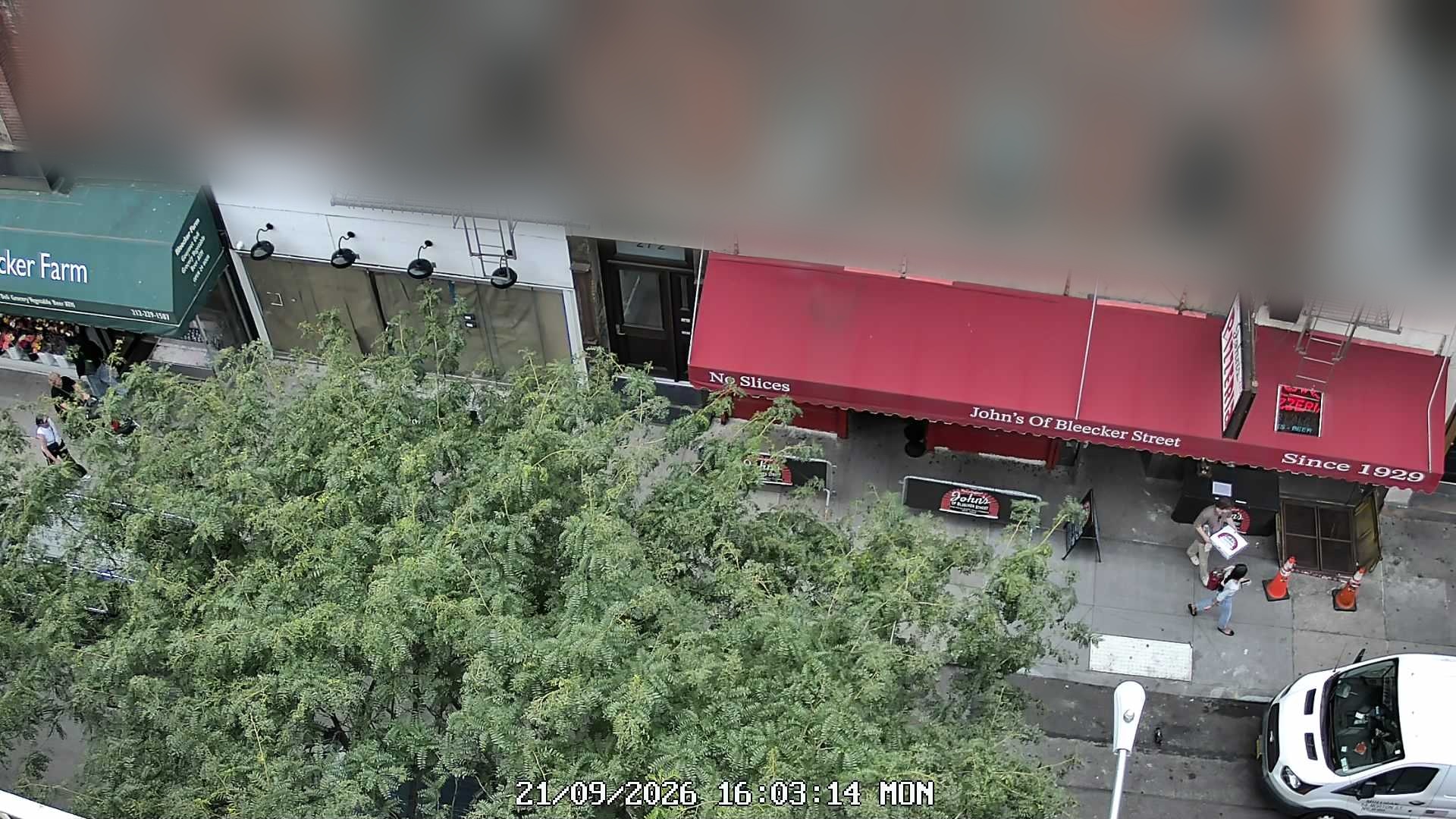 John's of Bleecker Street live line camera