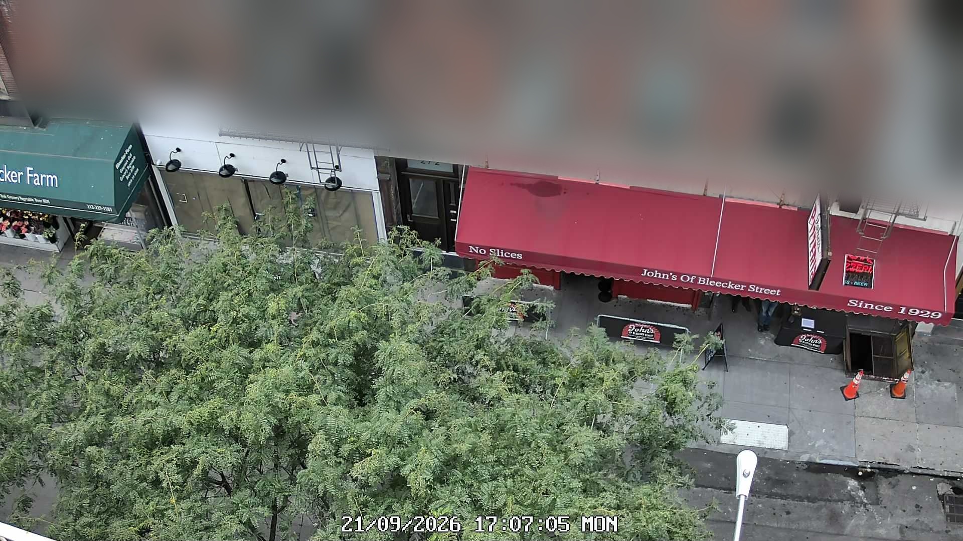 John's of Bleecker Street live line camera