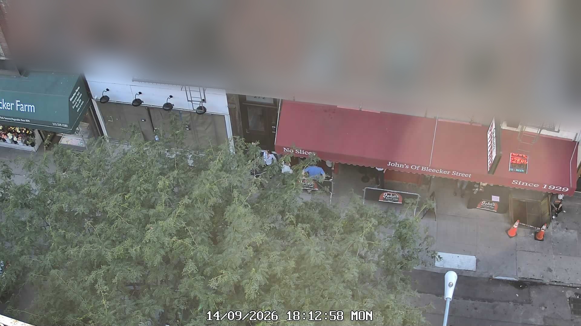 John's of Bleecker Street wait time — live line camera