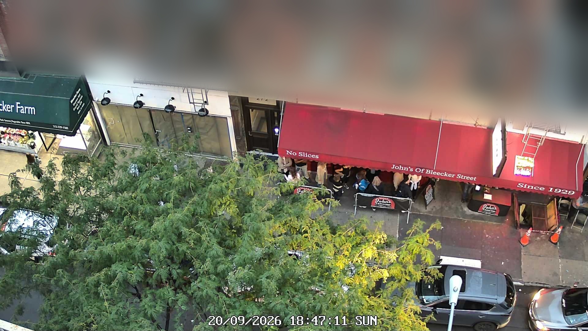 John's of Bleecker Street live line camera