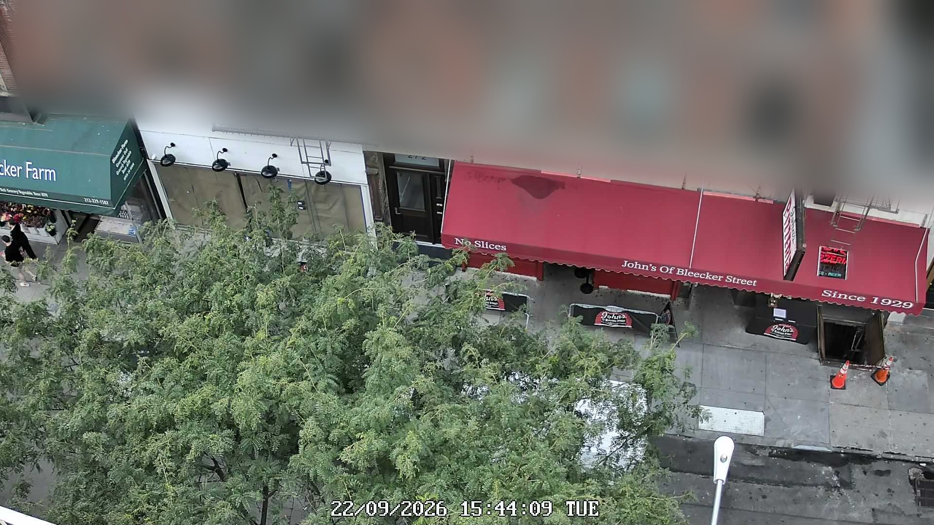 John's of Bleecker Street live line camera