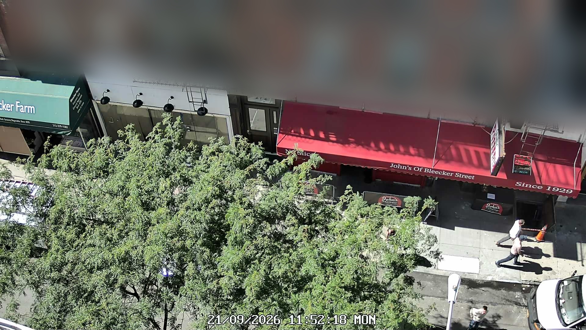 John's of Bleecker Street live line camera