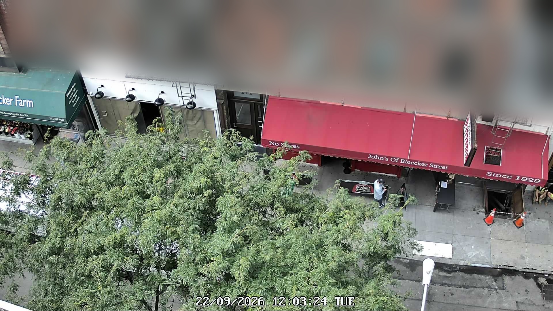 John's of Bleecker Street live line camera