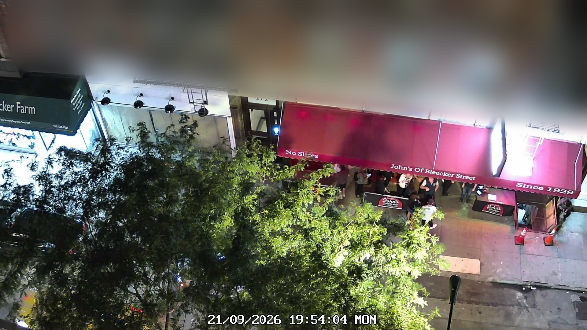 John's of Bleecker Street live line camera
