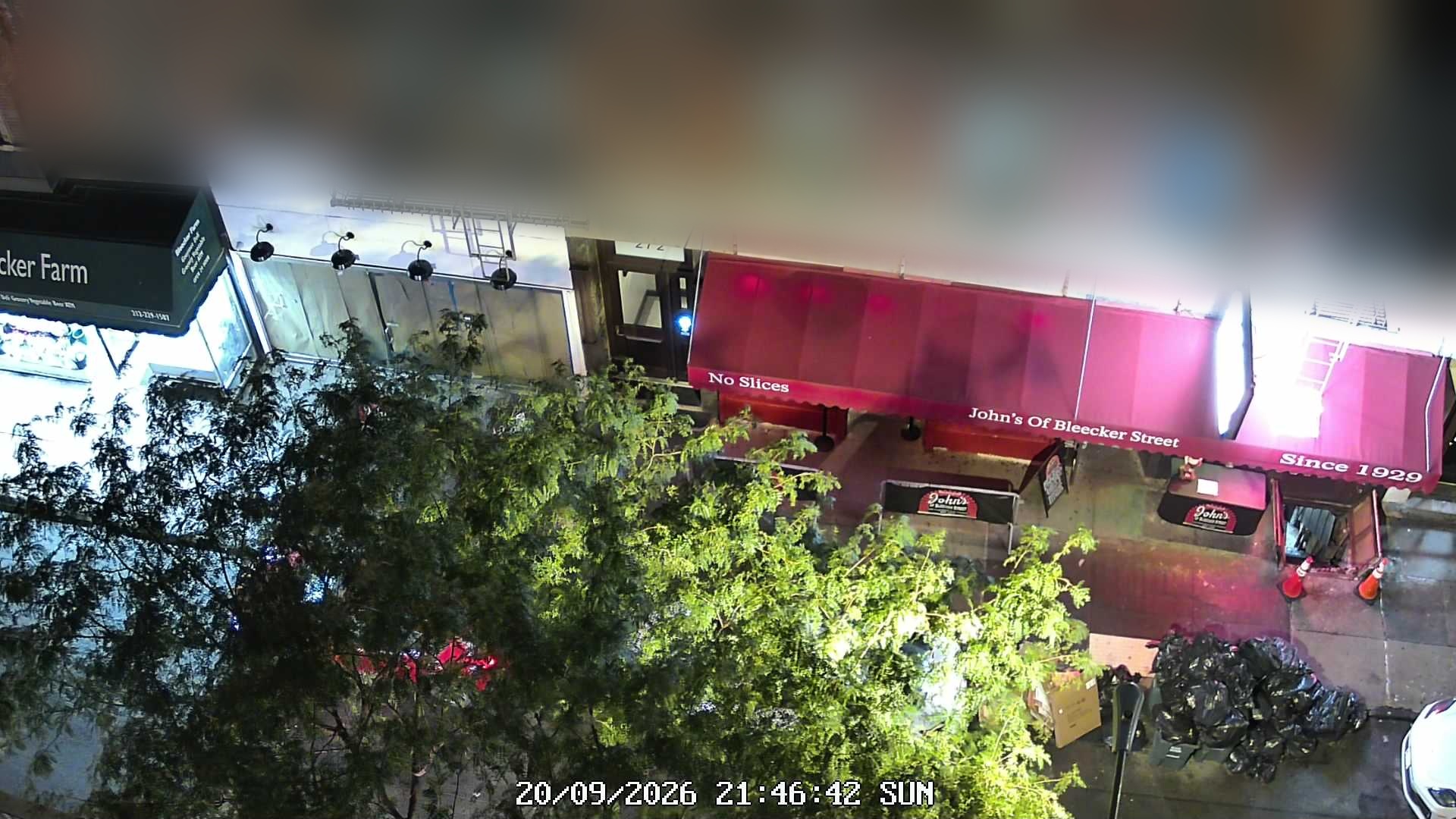 John's of Bleecker Street live line camera