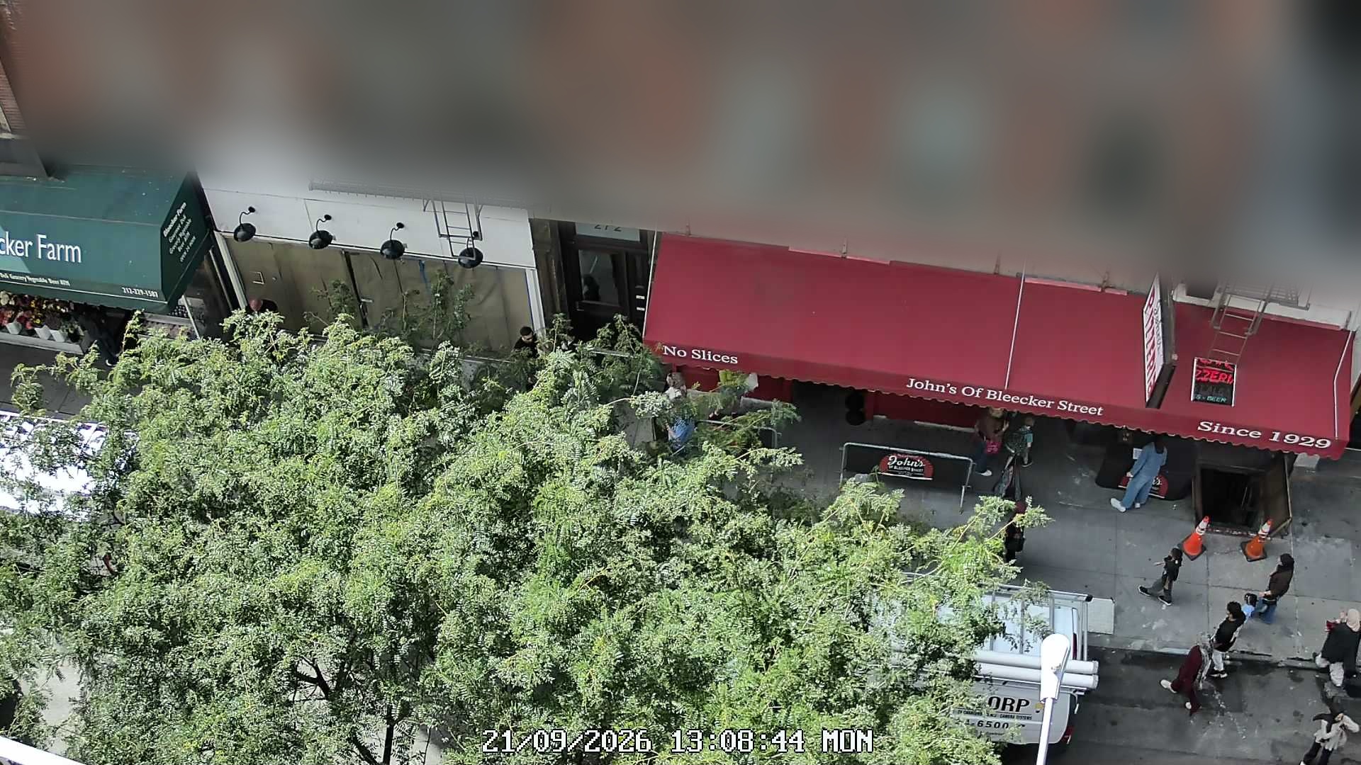 John's of Bleecker Street live line camera