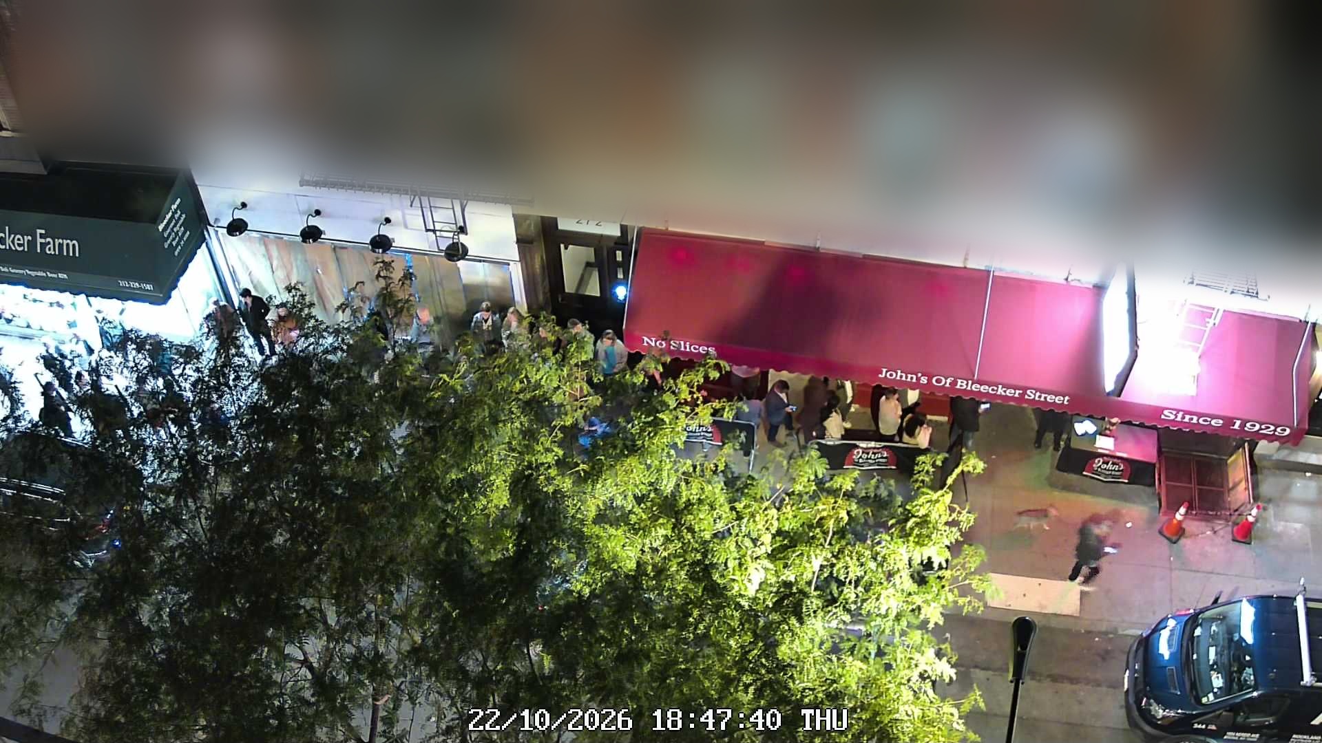 John's of Bleecker Street live line camera