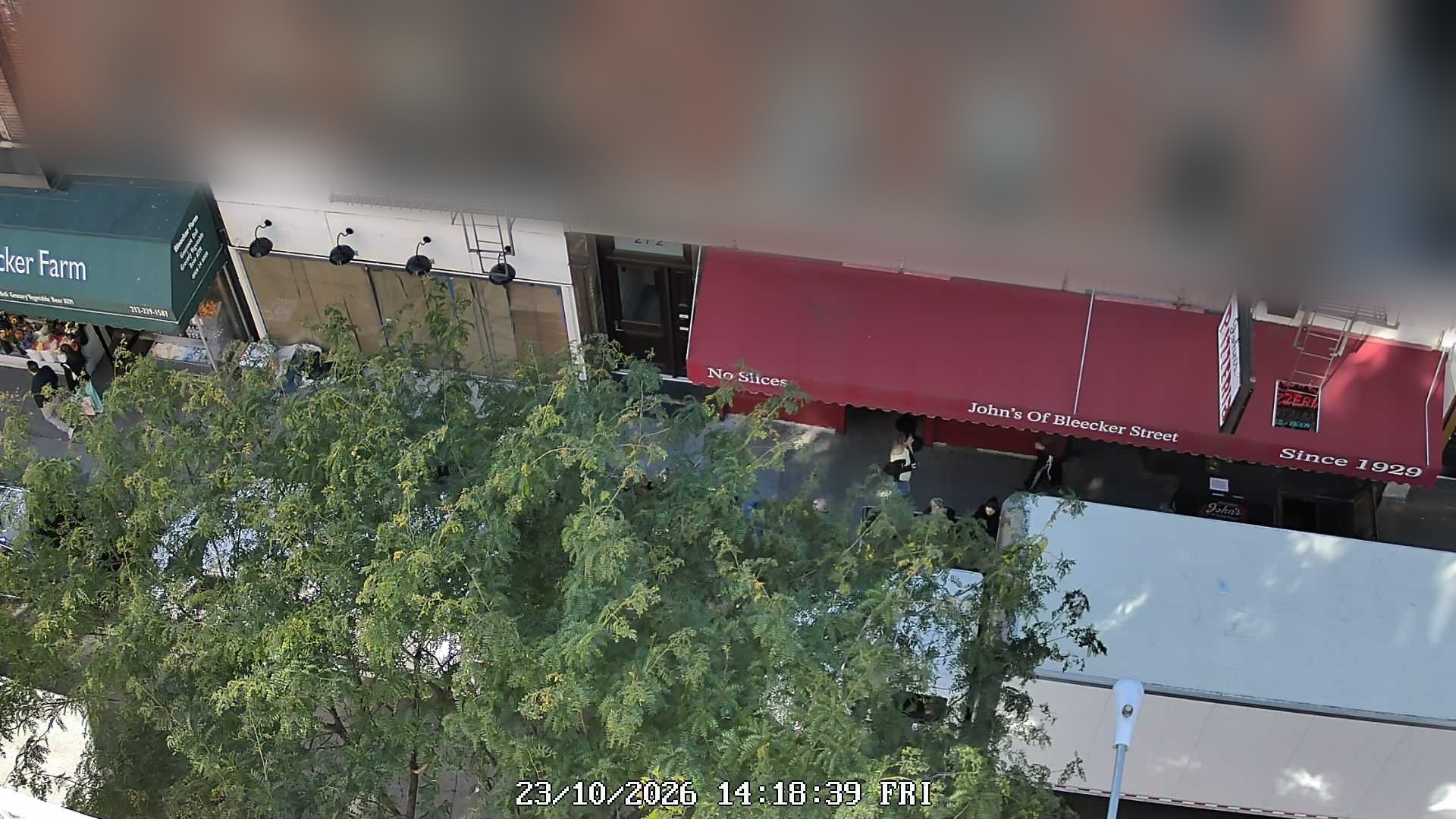 John's of Bleecker Street live line camera