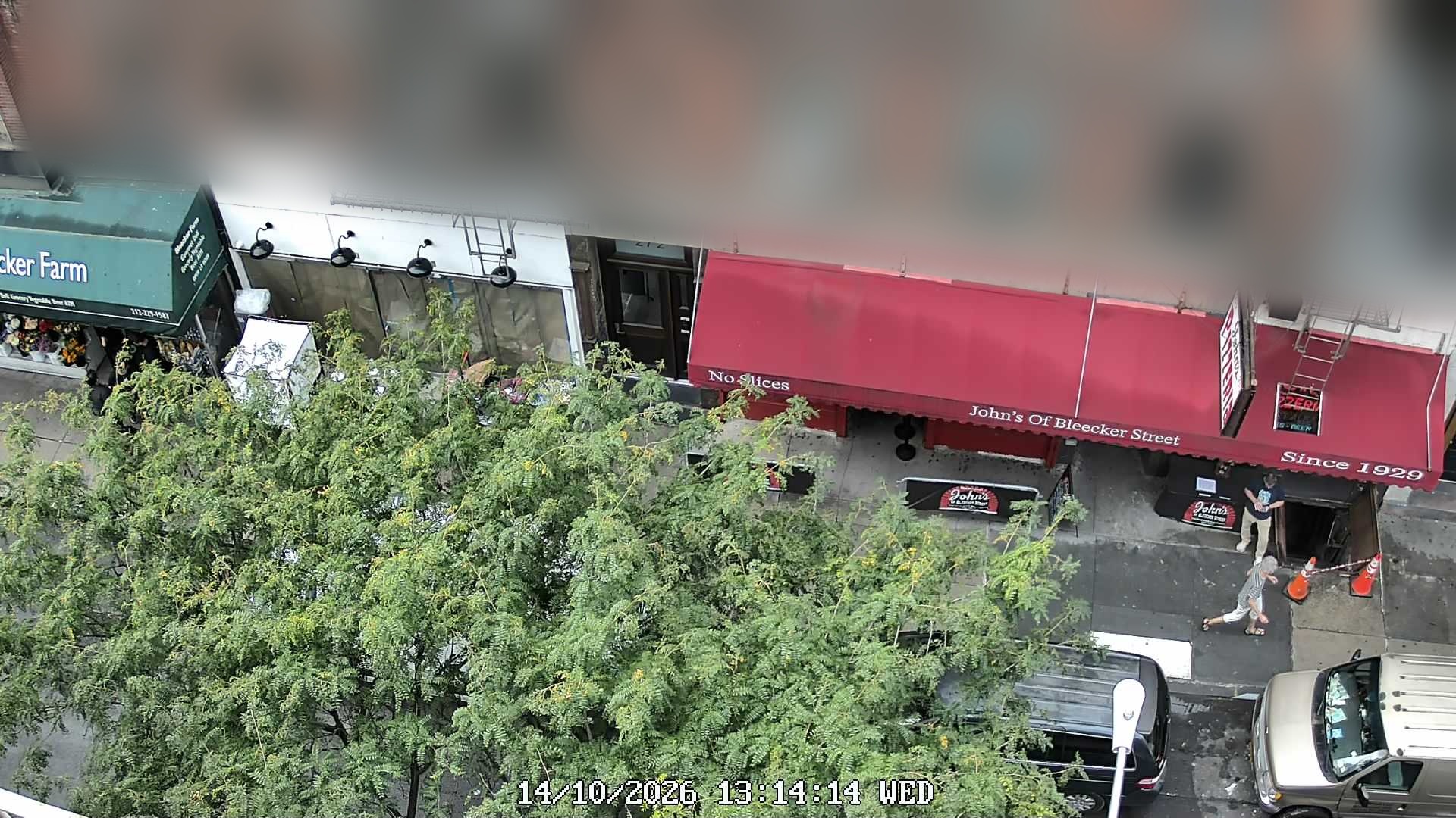 John's of Bleecker Street live line camera