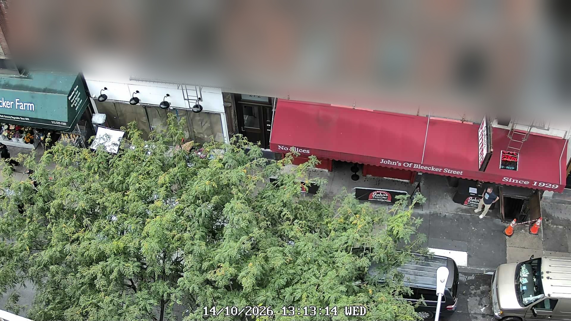 John's of Bleecker Street live line camera