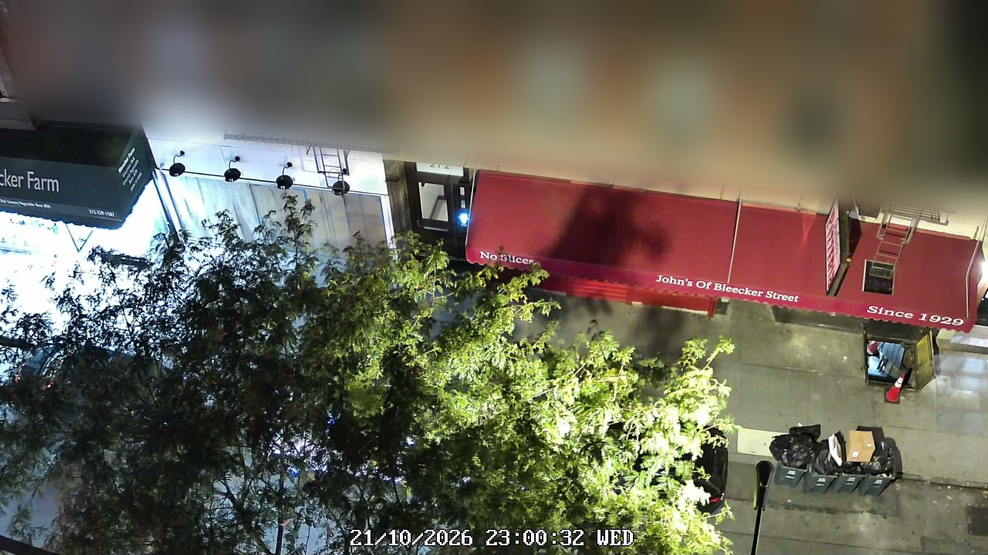 John's of Bleecker Street live line camera